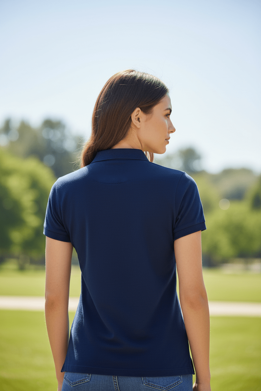 Polo Femme "Confiance en Dieu" – Proverbes 3:5 | CEF - Choco Élégance & Foi