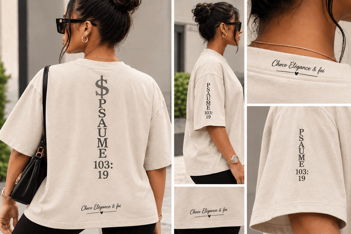 T-shirt Psaume — Choco Élégance & Foi - Choco Élégance & Foi