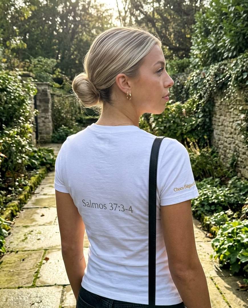 T-shirt « Confie no Senhor » – Salmos 37:3-4 – Choco Élégance &amp; Foi - Choco Élégance &amp; Foi