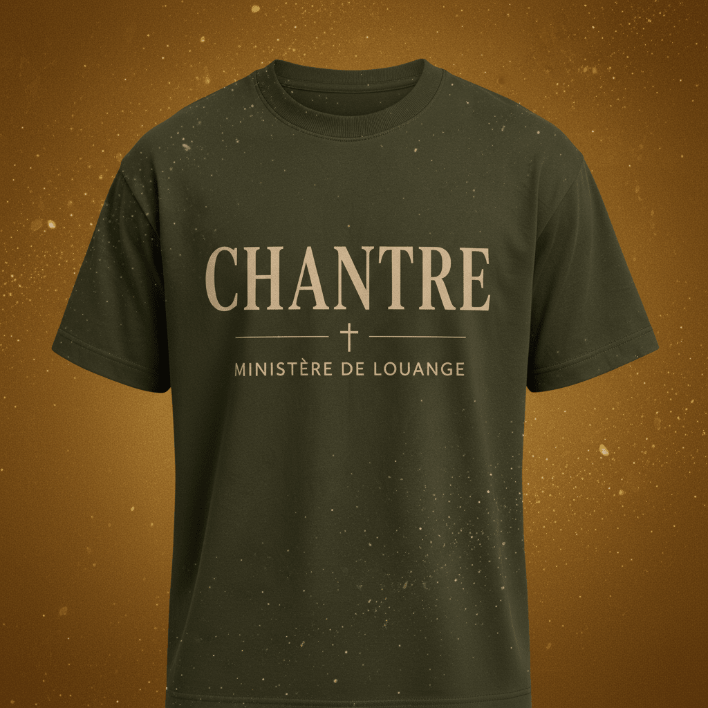 CHANTRE – T-shirt Ministère de Louange | CEF - Choco Élégance & Foi