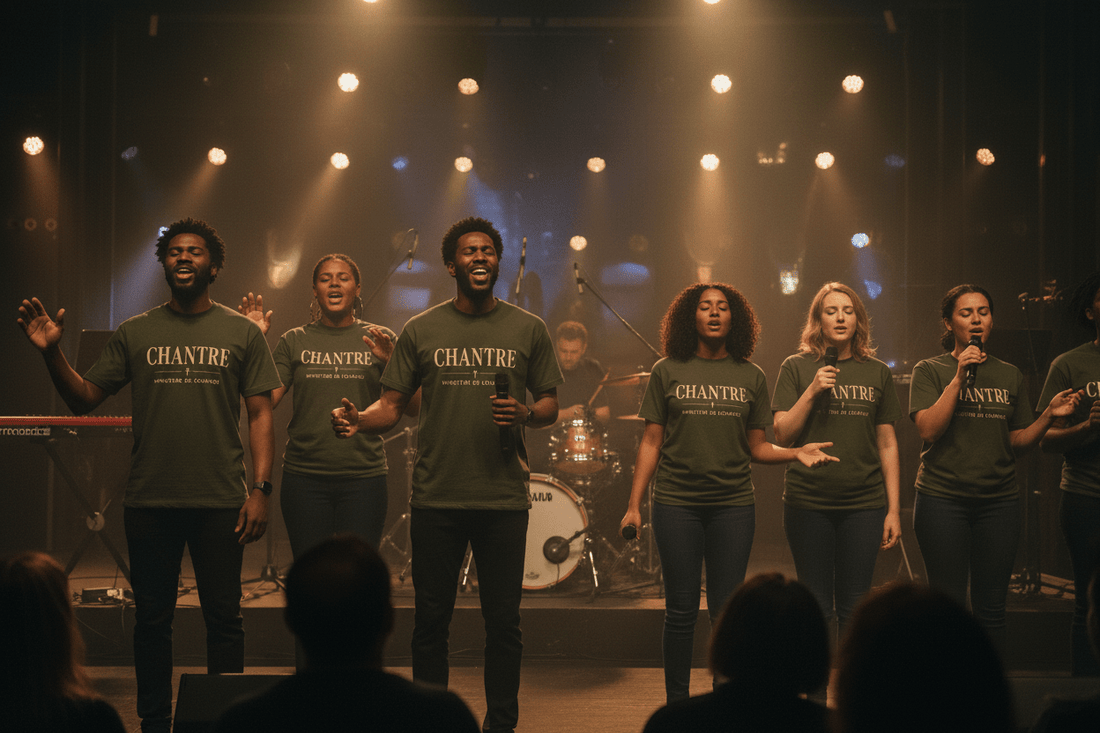 CHANTRE – T-shirt Ministère de Louange | CEF - Choco Élégance &amp; Foi