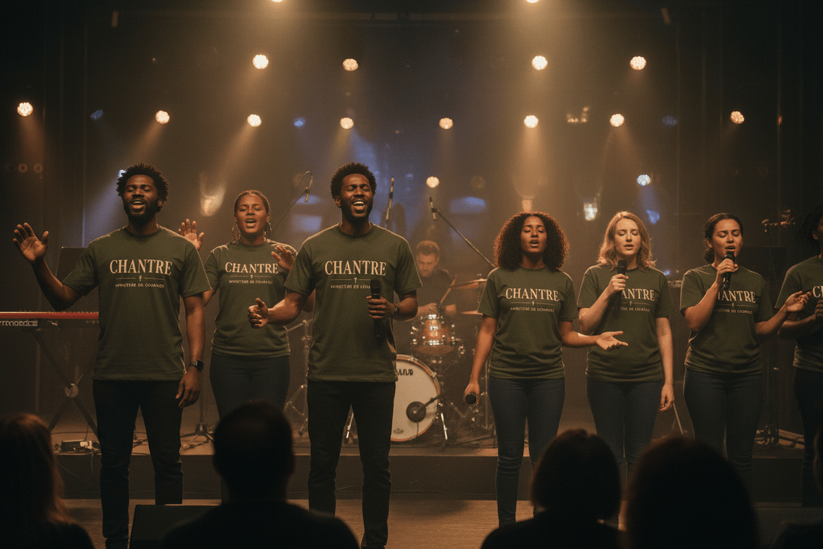 CHANTRE – T-shirt Ministère de Louange | CEF - Choco Élégance &amp; Foi