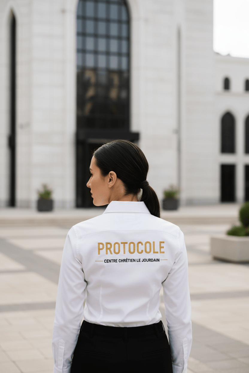 PROTOCOLE – Collection Foi &amp; Discipline | T-shirt • Polo • Chemise • Sweat | CEF - Choco Élégance &amp; Foi