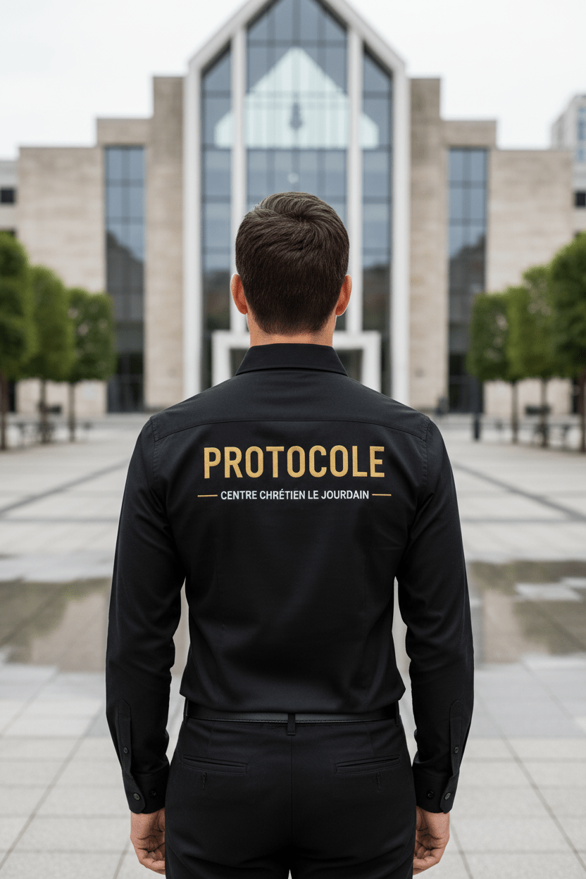 PROTOCOLE – Collection Foi &amp; Discipline | T-shirt • Polo • Chemise • Sweat | CEF - Choco Élégance &amp; Foi