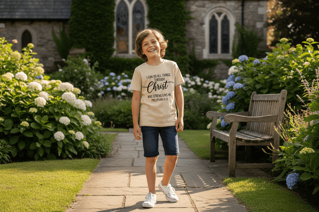 T-shirt manches courtes enfant chrétien - confort &amp; Foi | CEF - Choco Élégance &amp; Foi