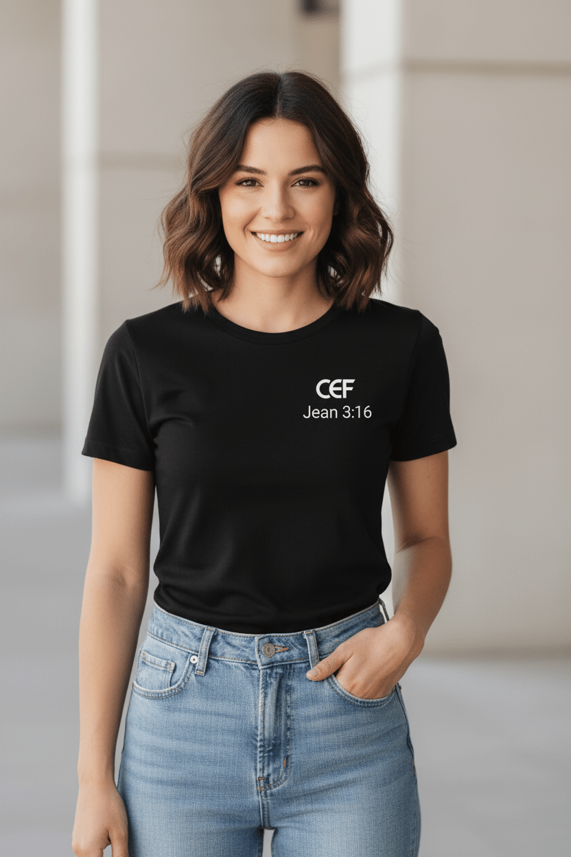 T-shirt chrétien – Jean 3:16 - Choco Élégance &amp; Foi