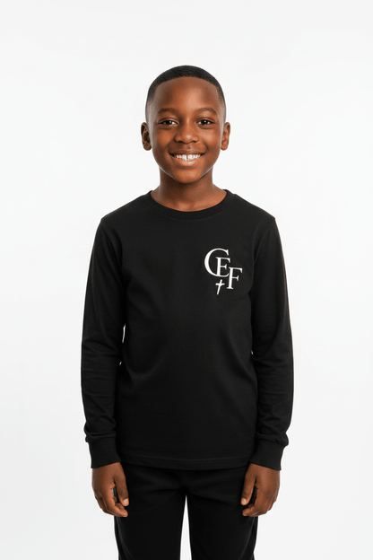 T-shirt manches longues enfant CEF – Confort &amp; style - Choco Élégance &amp; Foi