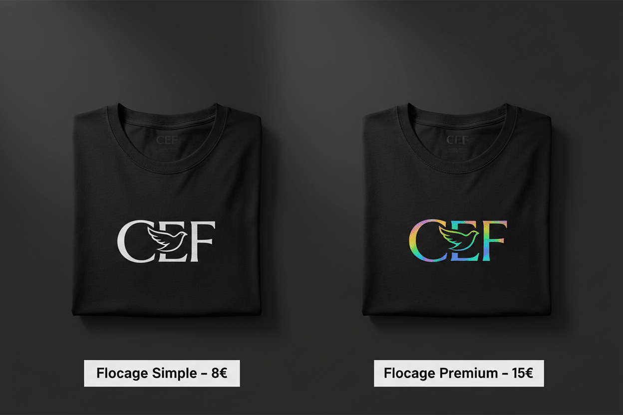 Service de Flocage – CEF - Choco Élégance & Foi