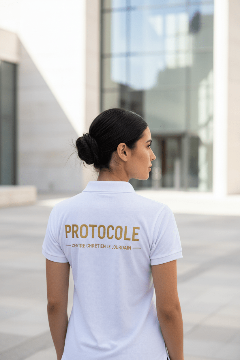 PROTOCOLE – Collection Foi &amp; Discipline | T-shirt • Polo • Chemise • Sweat | CEF - Choco Élégance &amp; Foi