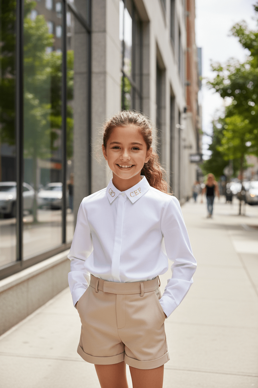 Chemise Enfant – Blanc | CEF - Choco Élégance &amp; Foi