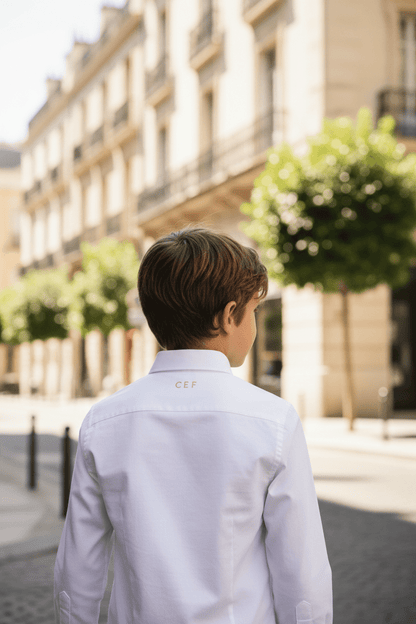 Chemise Enfant – Blanc | CEF - Choco Élégance &amp; Foi