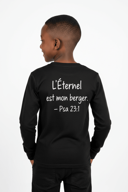 T-shirt manches longues enfant CEF – Confort &amp; style - Choco Élégance &amp; Foi