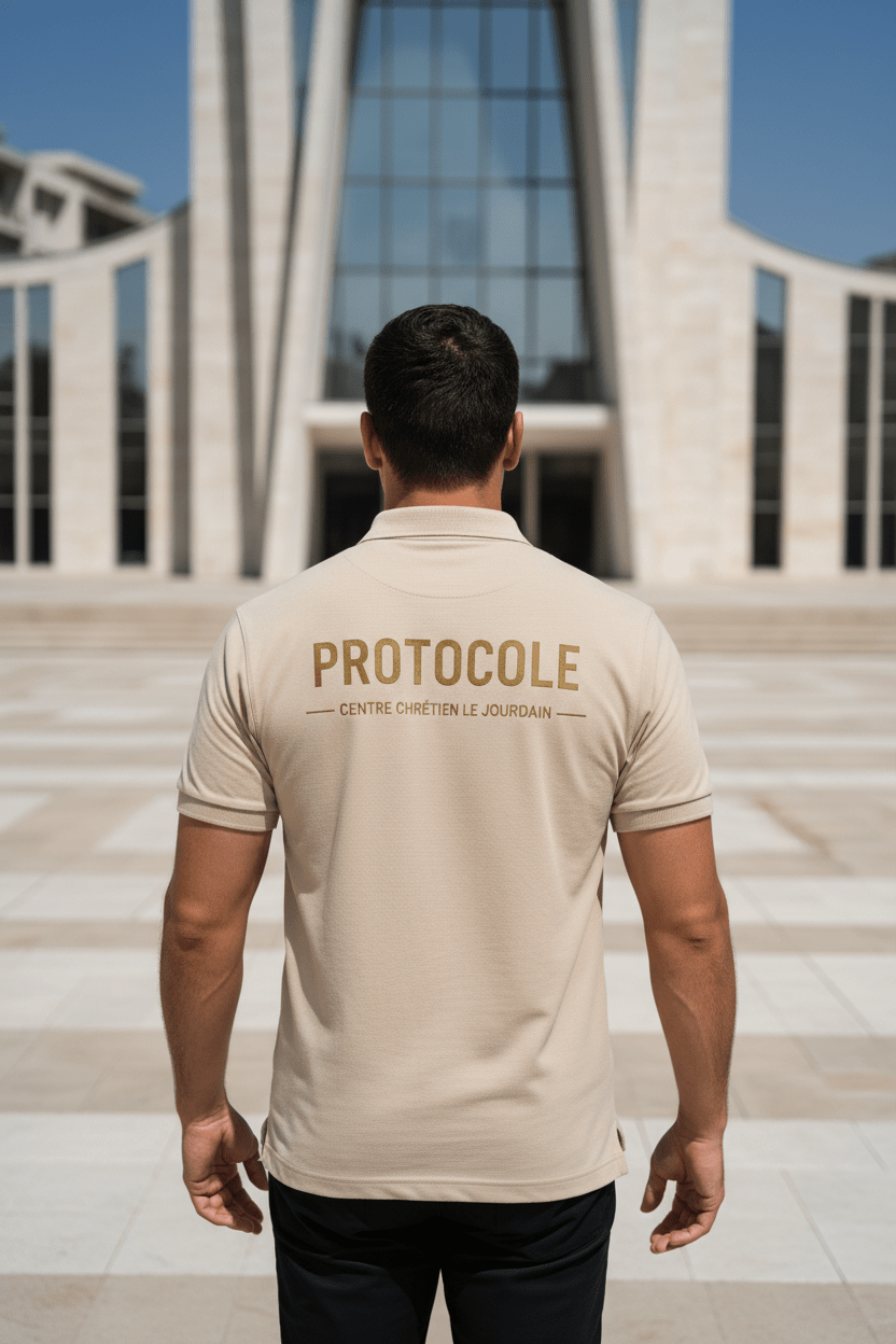 PROTOCOLE – Collection Foi &amp; Discipline | T-shirt • Polo • Chemise • Sweat | CEF - Choco Élégance &amp; Foi