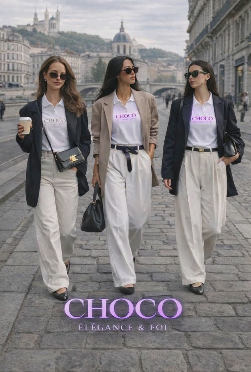 Charger la vidéo : Plongez dans l'univers de Choco Élégance &amp; Foi — où le style rencontre la foi.
