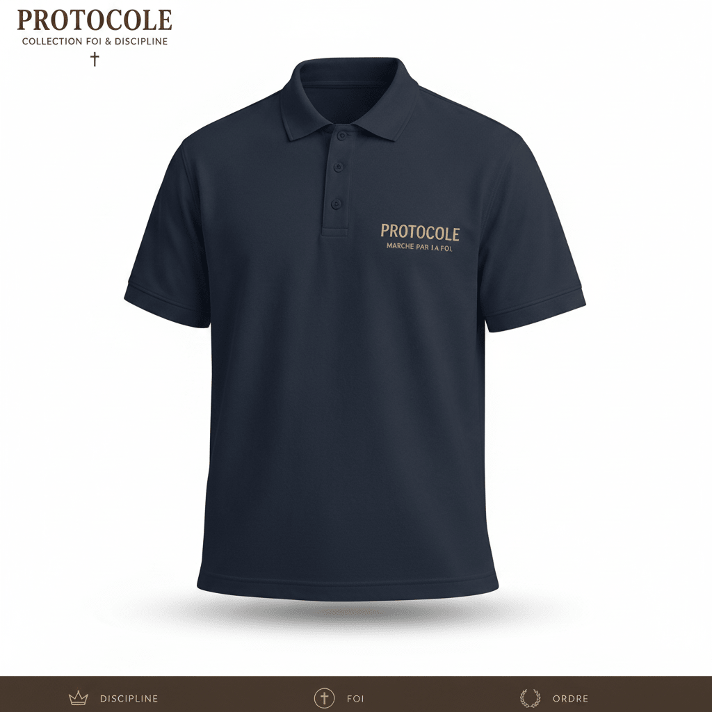 PROTOCOLE – Polo Ministère | Collection Foi & Discipline | CEF - Choco Élégance & Foi