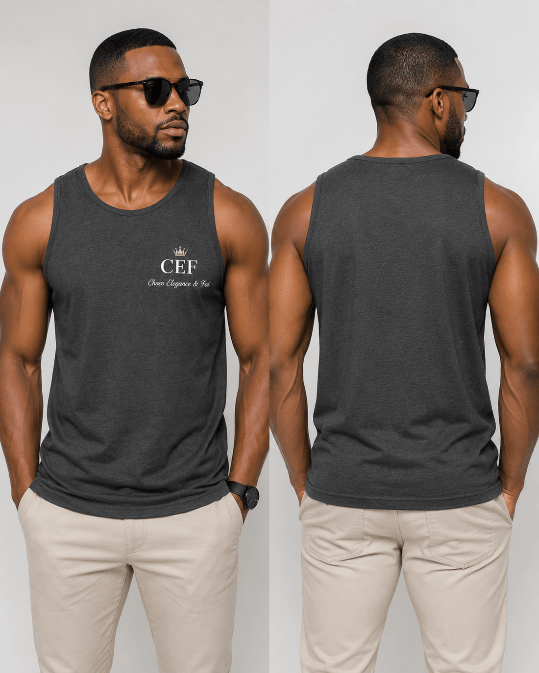 Débardeur CEF Noir – Philippiens 4:13 - Choco Élégance &amp; Foi