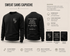 Sweat Crewneck "Fortifié" – Philippiens 4:13 - Choco Élégance & Foi