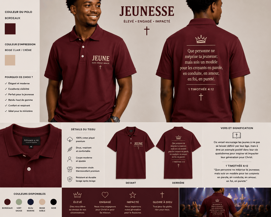 JEUNESSE – Polo Ministère | Élévé · Engagé · Impacté | CEF - Choco Élégance &amp; Foi