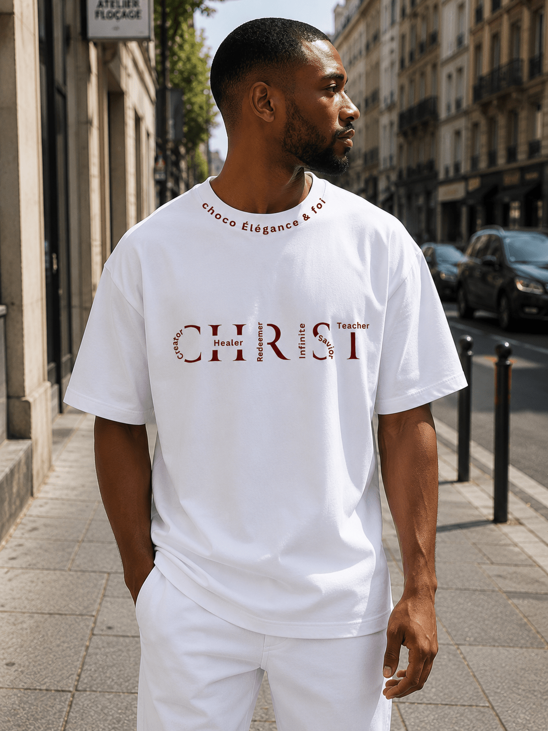 T-Shirt CHRIST – Choco Élégance &amp; Foi - Choco Élégance &amp; Foi