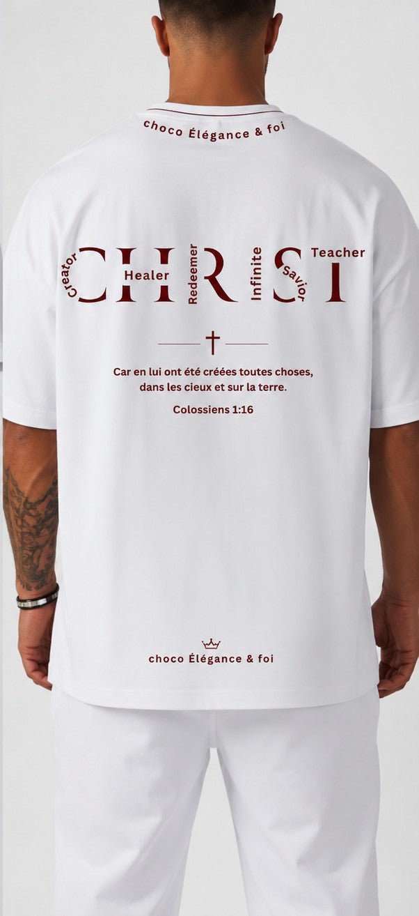 T-Shirt CHRIST – Choco Élégance &amp; Foi - Choco Élégance &amp; Foi