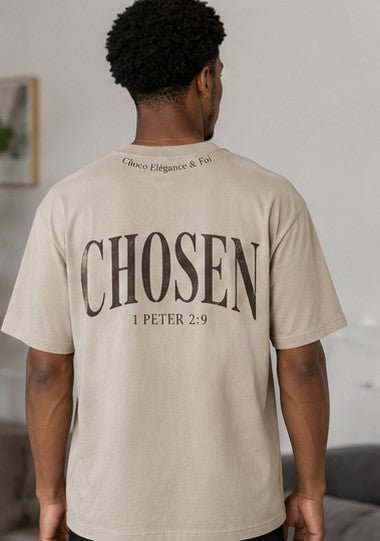 T-Shirt Oversize CHOSEN – 1 Peter 2:9 | Choco Élégance &amp; Foi - Choco Élégance &amp; Foi