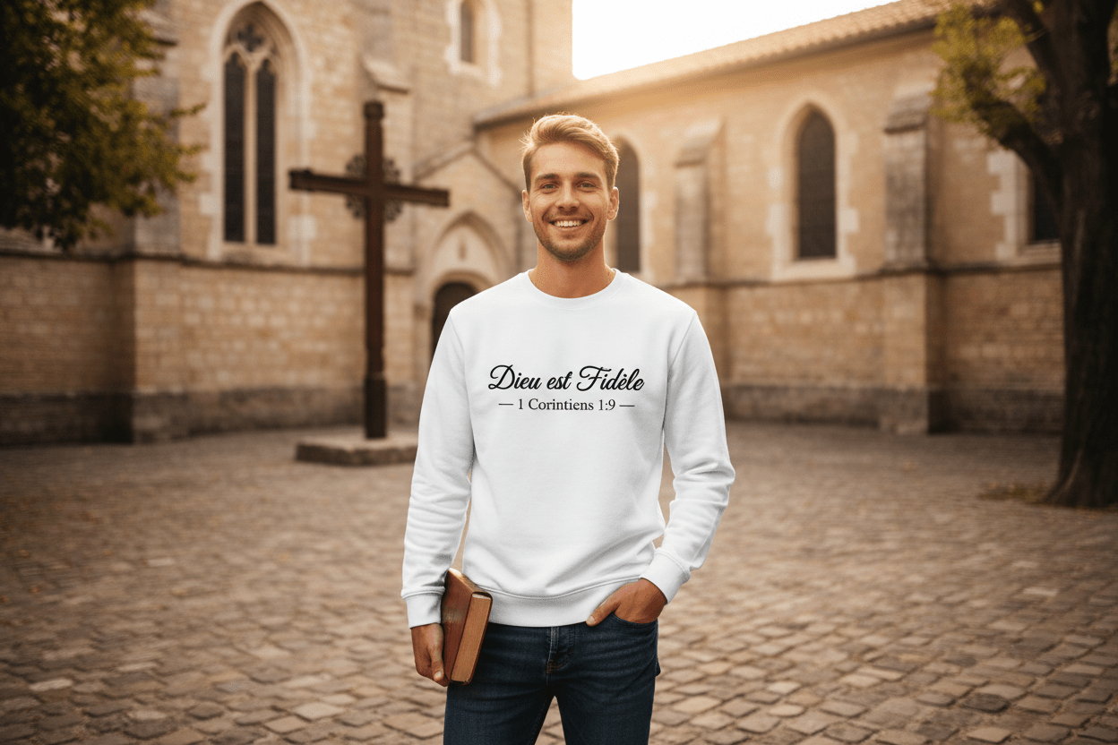 Sweat "Dieu est Fidèle" – 1 Corinthiens 1:9 | CEF - Choco Élégance & Foi