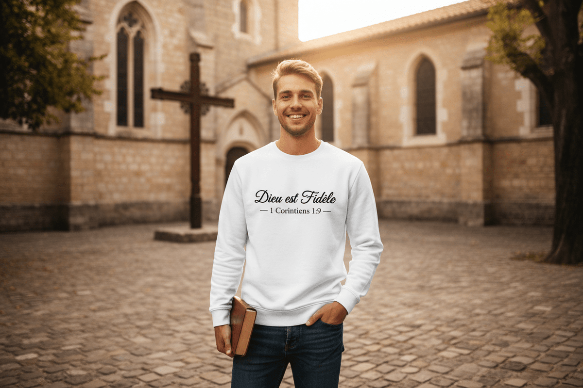 Sweat "Dieu est Fidèle" – 1 Corinthiens 1:9 | CEF - Choco Élégance &amp; Foi