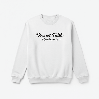 Sweat "Dieu est Fidèle" – 1 Corinthiens 1:9 | CEF - Choco Élégance &amp; Foi